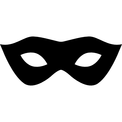 Carnival mask silhouette